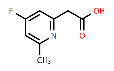 CAS 1393550-78-1 | (4-Fluoro-6-methylpyridin-2-YL)acetic acid