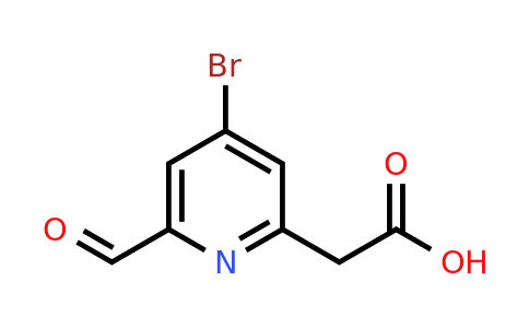 CAS 1393550-95-2 | (4-Bromo-6-formylpyridin-2-YL)acetic acid