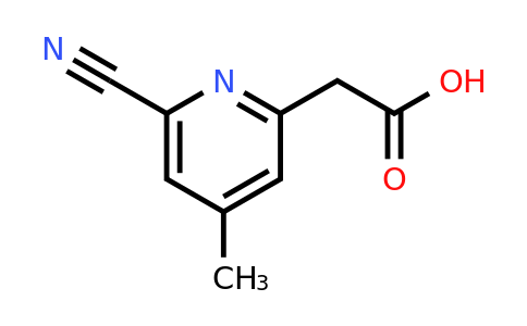 CAS 1393551-33-1 | (6-Cyano-4-methylpyridin-2-YL)acetic acid