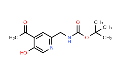 CAS 1393551-66-0 | Tert-butyl (4-acetyl-5-hydroxypyridin-2-YL)methylcarbamate