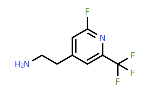 CAS 1393551-68-2 | 2-[2-Fluoro-6-(trifluoromethyl)pyridin-4-YL]ethanamine