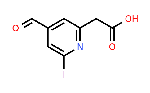 CAS 1393551-70-6 | (4-Formyl-6-iodopyridin-2-YL)acetic acid