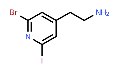 CAS 1393551-76-2 | 2-(2-Bromo-6-iodopyridin-4-YL)ethanamine