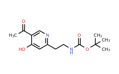 CAS 1393551-78-4 | Tert-butyl 2-(5-acetyl-4-hydroxypyridin-2-YL)ethylcarbamate