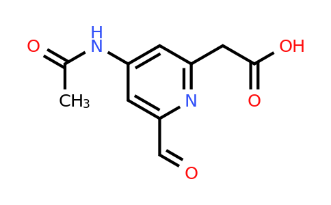 CAS 1393551-90-0 | [4-(Acetylamino)-6-formylpyridin-2-YL]acetic acid