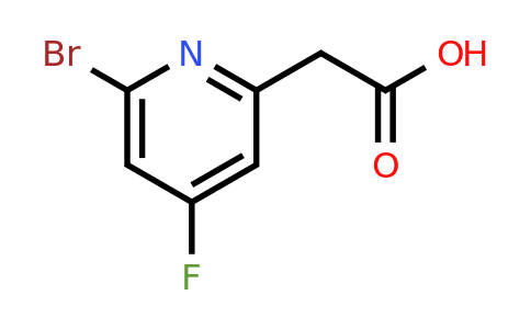 CAS 1393551-96-6 | (6-Bromo-4-fluoropyridin-2-YL)acetic acid