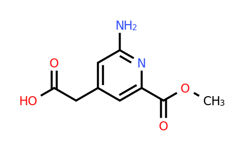 CAS 1393552-00-5 | [2-Amino-6-(methoxycarbonyl)pyridin-4-YL]acetic acid