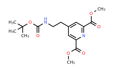 CAS 1393552-08-3 | Dimethyl 4-[2-[(tert-butoxycarbonyl)amino]ethyl]pyridine-2,6-dicarboxylate