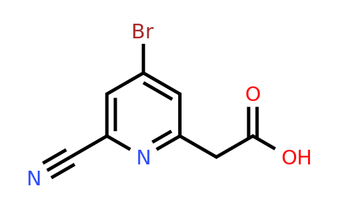 CAS 1393552-10-7 | (4-Bromo-6-cyanopyridin-2-YL)acetic acid