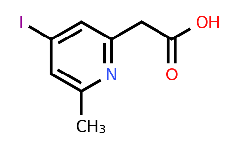 CAS 1393552-16-3 | (4-Iodo-6-methylpyridin-2-YL)acetic acid