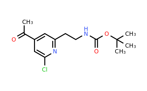 CAS 1393552-20-9 | Tert-butyl 2-(4-acetyl-6-chloropyridin-2-YL)ethylcarbamate