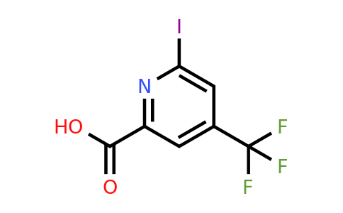 CAS 1393552-21-0 | 6-Iodo-4-(trifluoromethyl)pyridine-2-carboxylic acid