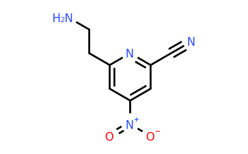 CAS 1393552-33-4 | 6-(2-Aminoethyl)-4-nitropyridine-2-carbonitrile