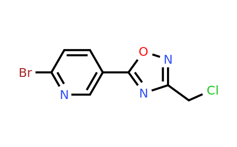 CAS 1393552-59-4 | 2-Bromo-5-[3-(chloromethyl)-1,2,4-oxadiazol-5-YL]pyridine