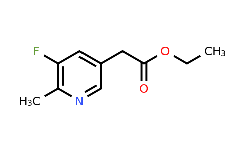 CAS 1393552-61-8 | Ethyl (5-fluoro-6-methylpyridin-3-YL)acetate