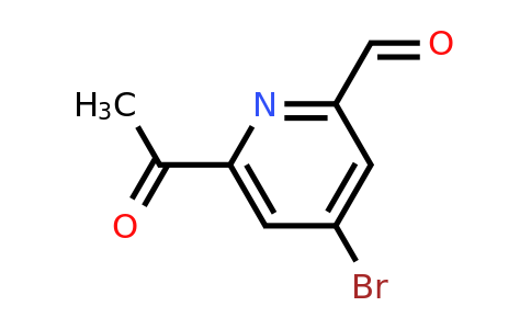 CAS 1393552-72-1 | 6-Acetyl-4-bromopyridine-2-carbaldehyde