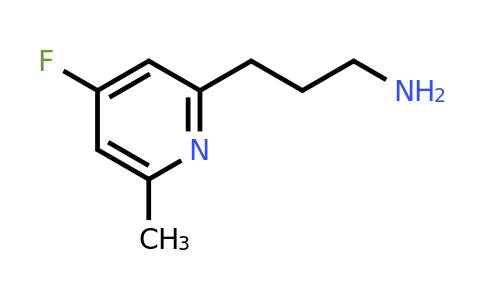 CAS 1393552-73-2 | 3-(4-Fluoro-6-methylpyridin-2-YL)propan-1-amine