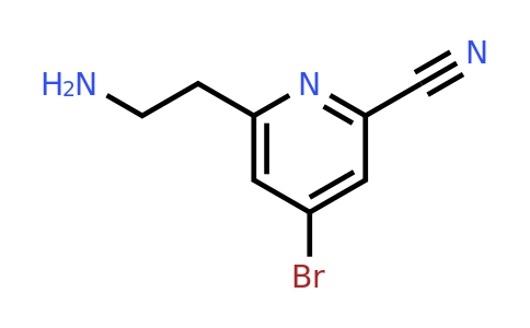 CAS 1393552-78-7 | 6-(2-Aminoethyl)-4-bromopyridine-2-carbonitrile