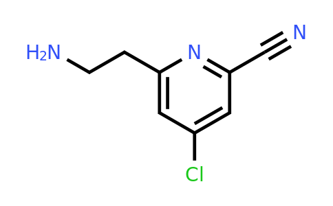 CAS 1393552-83-4 | 6-(2-Aminoethyl)-4-chloropyridine-2-carbonitrile