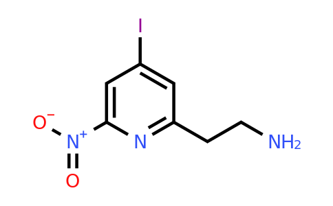 CAS 1393552-98-1 | 2-(4-Iodo-6-nitropyridin-2-YL)ethanamine