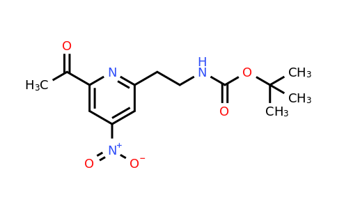 CAS 1393553-05-3 | Tert-butyl 2-(6-acetyl-4-nitropyridin-2-YL)ethylcarbamate