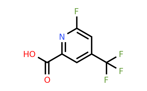 CAS 1393553-07-5 | 6-Fluoro-4-(trifluoromethyl)pyridine-2-carboxylic acid