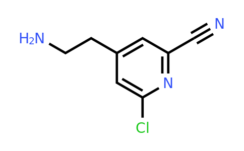 CAS 1393553-08-6 | 4-(2-Aminoethyl)-6-chloropyridine-2-carbonitrile
