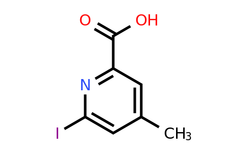 CAS 1393553-11-1 | 6-Iodo-4-methylpyridine-2-carboxylic acid