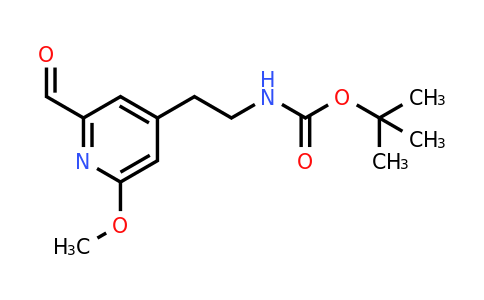 CAS 1393553-28-0 | Tert-butyl 2-(2-formyl-6-methoxypyridin-4-YL)ethylcarbamate