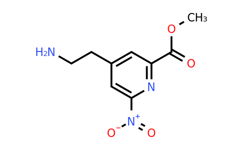 CAS 1393553-39-3 | Methyl 4-(2-aminoethyl)-6-nitropyridine-2-carboxylate
