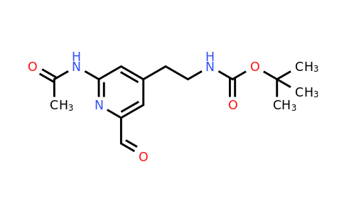 CAS 1393553-48-4 | Tert-butyl 2-[2-(acetylamino)-6-formylpyridin-4-YL]ethylcarbamate