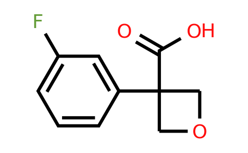 CAS 1393553-52-0 | 3-(3-Fluorophenyl)oxetane-3-carboxylic acid