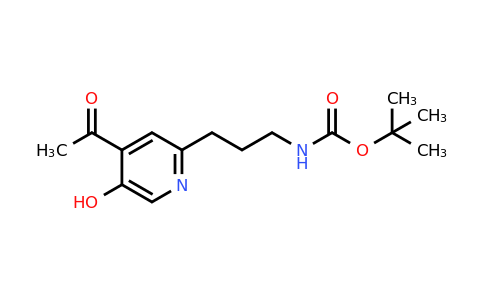 CAS 1393554-43-2 | Tert-butyl 3-(4-acetyl-5-hydroxypyridin-2-YL)propylcarbamate