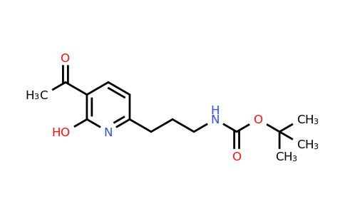 CAS 1393554-46-5 | Tert-butyl 3-(5-acetyl-6-hydroxypyridin-2-YL)propylcarbamate