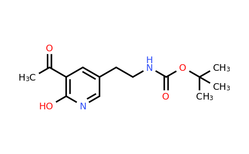 CAS 1393554-48-7 | Tert-butyl 2-(5-acetyl-6-hydroxypyridin-3-YL)ethylcarbamate