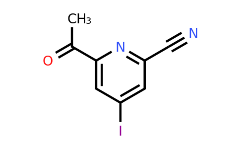 CAS 1393554-60-3 | 6-Acetyl-4-iodopyridine-2-carbonitrile