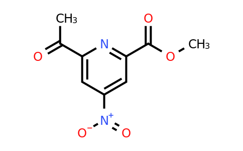 CAS 1393554-65-8 | Methyl 6-acetyl-4-nitropyridine-2-carboxylate