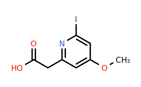 CAS 1393554-86-3 | (6-Iodo-4-methoxypyridin-2-YL)acetic acid