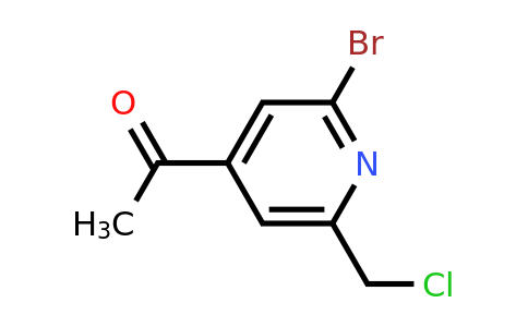CAS 1393554-98-7 | 1-[2-Bromo-6-(chloromethyl)pyridin-4-YL]ethanone