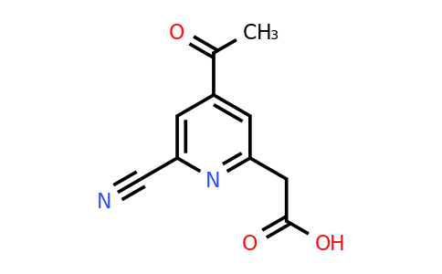 CAS 1393554-99-8 | (4-Acetyl-6-cyanopyridin-2-YL)acetic acid