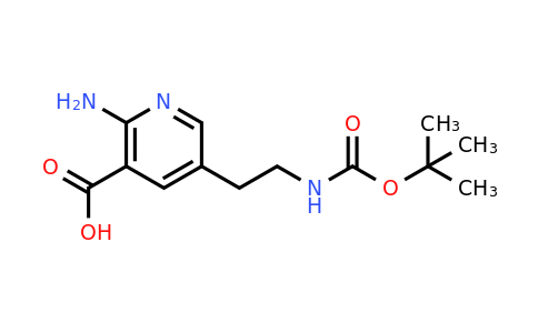CAS 1393555-17-3 | 2-Amino-5-[2-[(tert-butoxycarbonyl)amino]ethyl]nicotinic acid