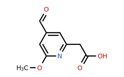 CAS 1393555-18-4 | (4-Formyl-6-methoxypyridin-2-YL)acetic acid