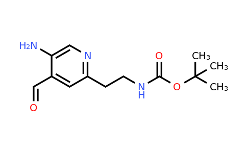 CAS 1393555-32-2 | Tert-butyl 2-(5-amino-4-formylpyridin-2-YL)ethylcarbamate