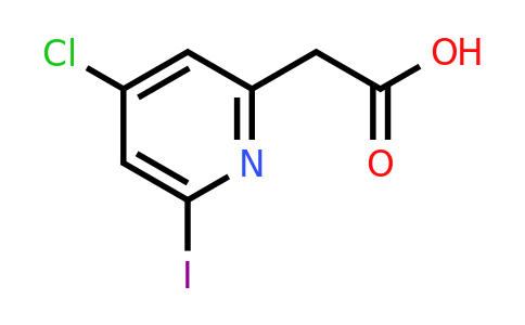 CAS 1393555-43-5 | (4-Chloro-6-iodopyridin-2-YL)acetic acid