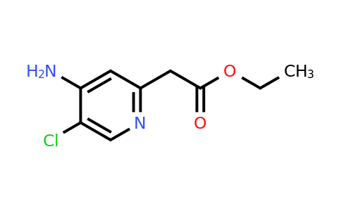 CAS 1393555-51-5 | Ethyl (4-amino-5-chloropyridin-2-YL)acetate
