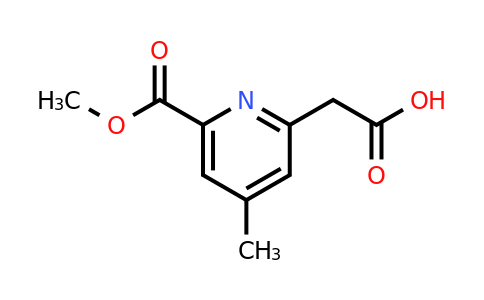 CAS 1393555-63-9 | [6-(Methoxycarbonyl)-4-methylpyridin-2-YL]acetic acid
