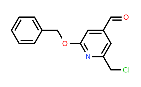CAS 1393556-86-9 | 2-(Benzyloxy)-6-(chloromethyl)isonicotinaldehyde