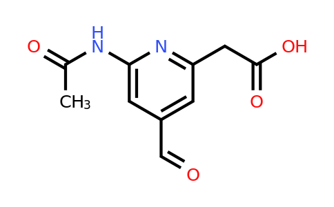 CAS 1393556-89-2 | [6-(Acetylamino)-4-formylpyridin-2-YL]acetic acid
