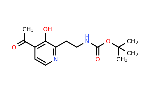 CAS 1393557-08-8 | Tert-butyl 2-(4-acetyl-3-hydroxypyridin-2-YL)ethylcarbamate