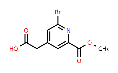 CAS 1393557-18-0 | [2-Bromo-6-(methoxycarbonyl)pyridin-4-YL]acetic acid